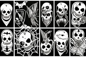 Spooky on the knee tattoo idea