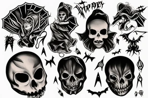 Spooky on the knee tattoo idea
