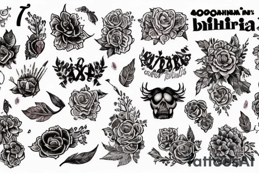 Голая женщина в цветах, держащая Вселенную tattoo idea