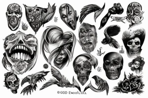 Good versus Evil tattoo idea