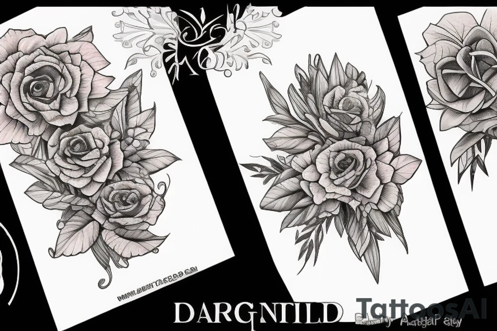 Shoulder botanical tattoo idea