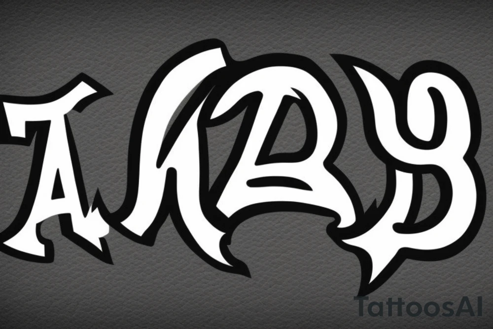 Combine A and M into one symbol tattoo idea