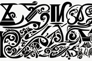 Combine A and M into one symbol tattoo idea