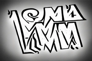 Combine A and M into one letter tattoo idea