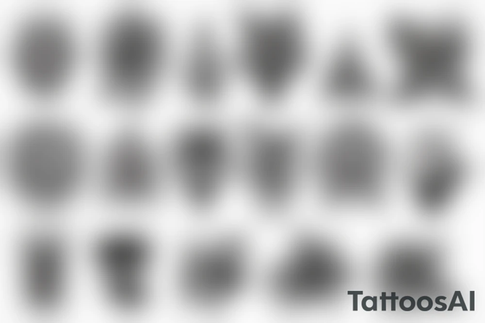 Crepuscular rays tattoo idea