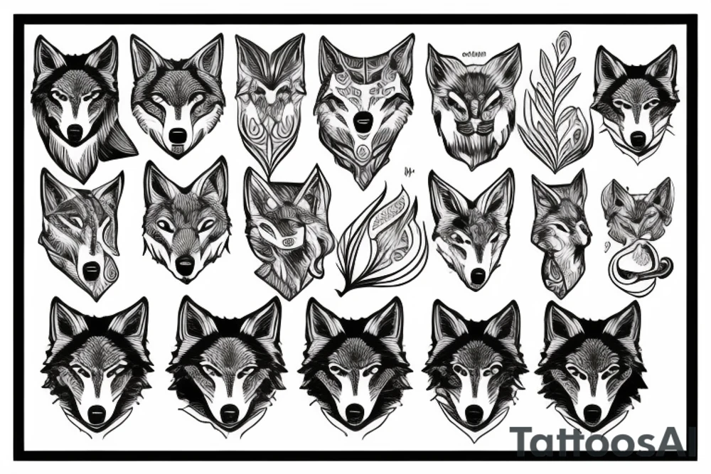 Hungry wolf tattoo idea
