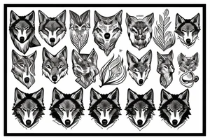 Hungry wolf tattoo idea