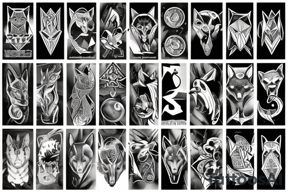 Hungry wolf tattoo idea