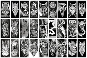 Hungry wolf tattoo idea