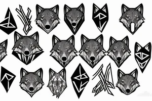 Hungry wolf tattoo idea