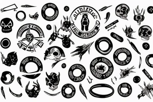 circle death life tattoo idea
