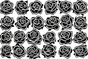 Black rose minimAl tattoo idea