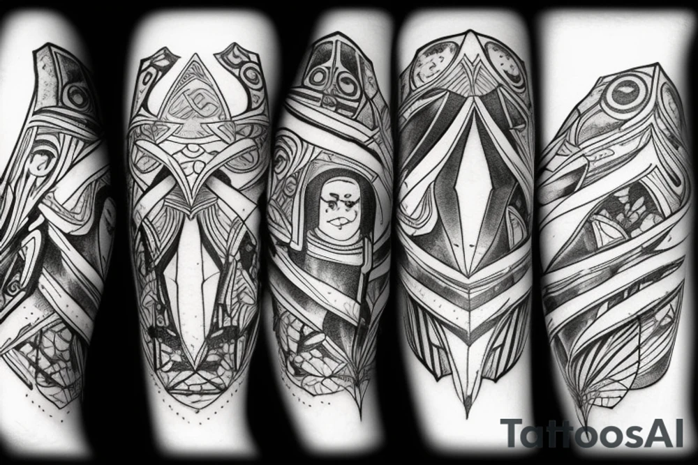 Destiny 2's traveler with the darkness tattoo idea