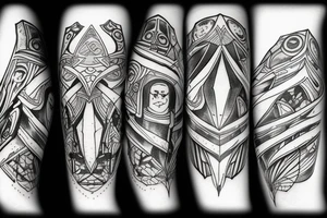 Destiny 2's traveler with the darkness tattoo idea
