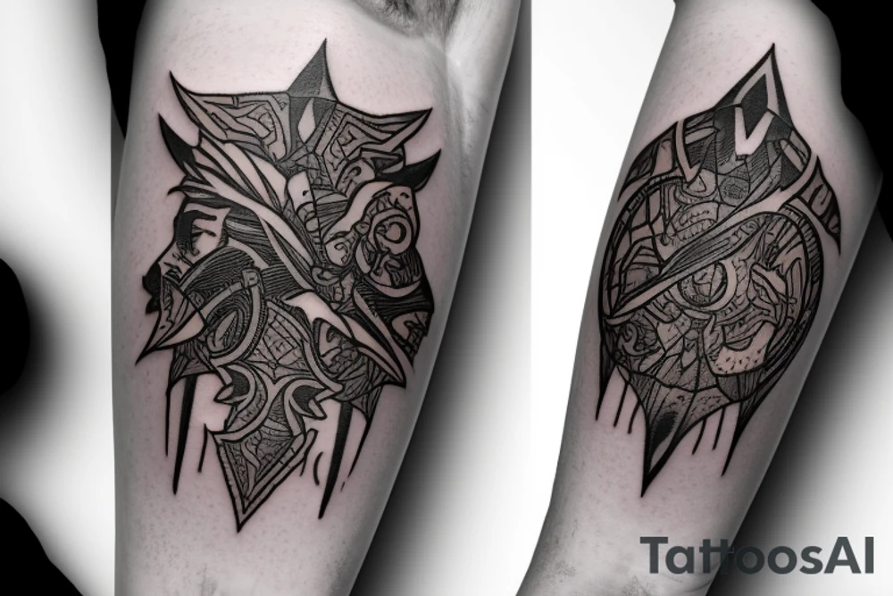 Destiny 2's traveler with the darkness tattoo idea