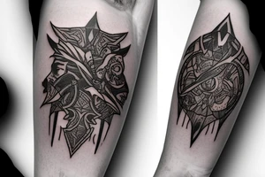 Destiny 2's traveler with the darkness tattoo idea