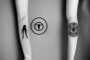 Destiny 2 symbol with traveler fighting the light tattoo idea