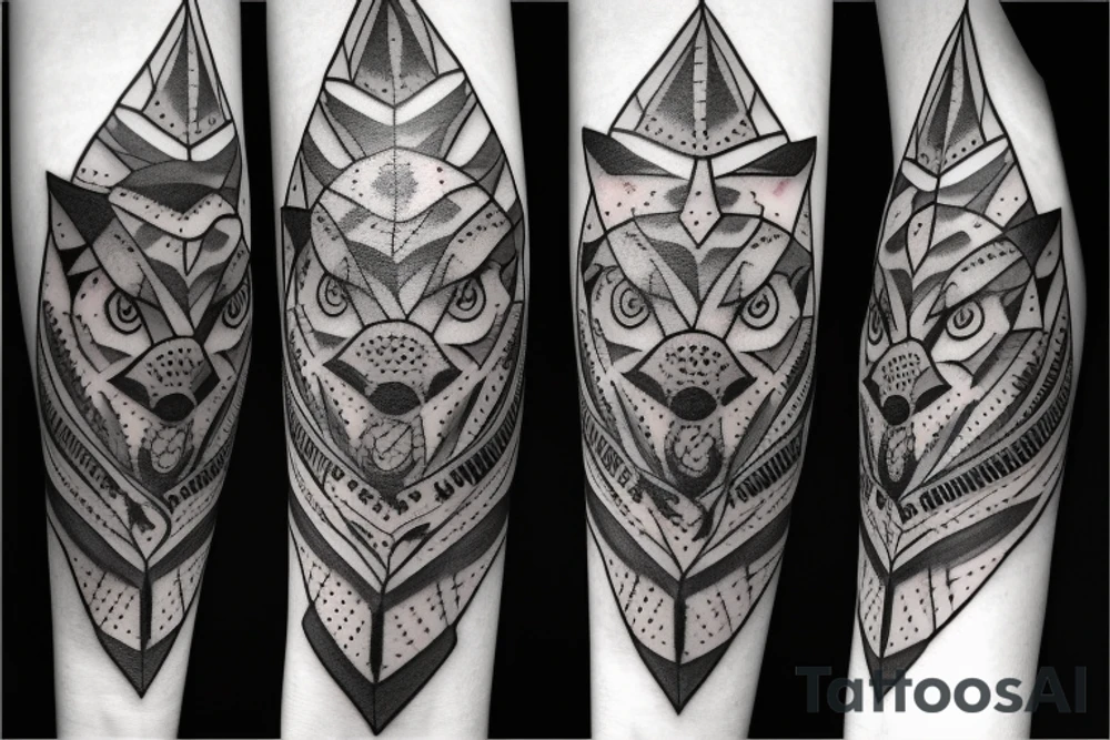 Taurus with wolf eye tattoo idea