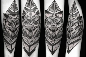 Taurus with wolf eye tattoo idea