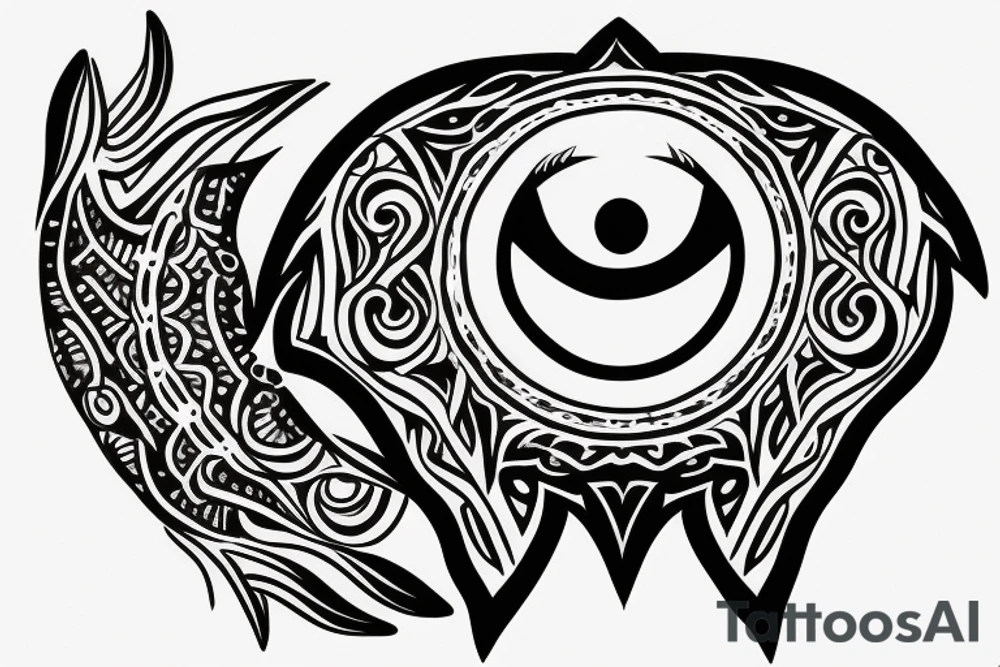 Taurus with wolf eye tattoo idea
