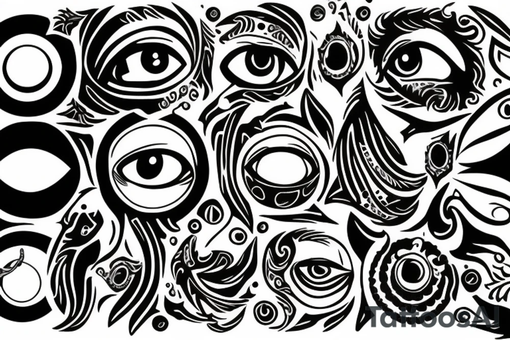 Taurus with wolf eye tattoo idea