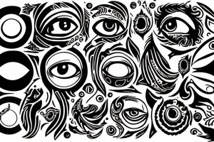 Taurus with wolf eye tattoo idea