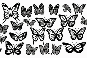 Butterfly girl tattoo idea