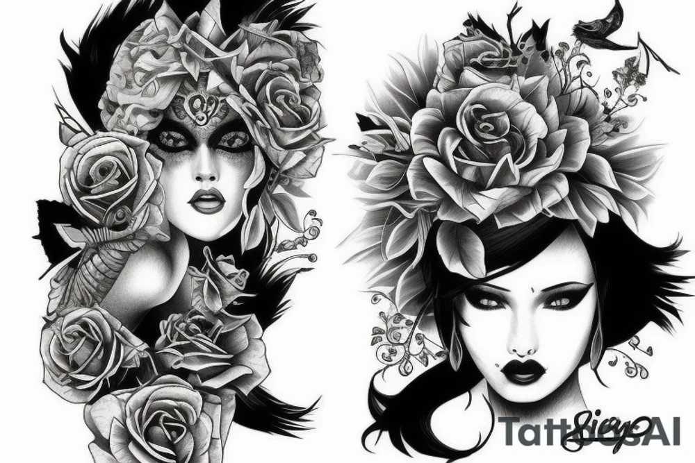 vichingo testa leone tattoo idea