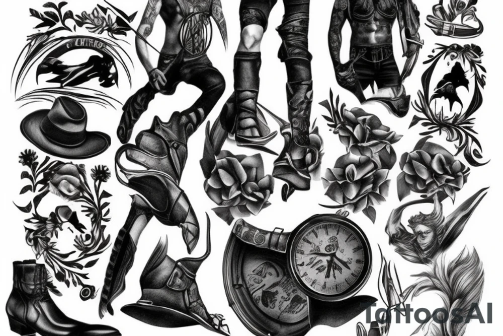 the man in the arena tattoo idea