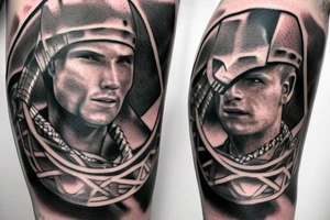 the man in the arena gladiator tattoo idea