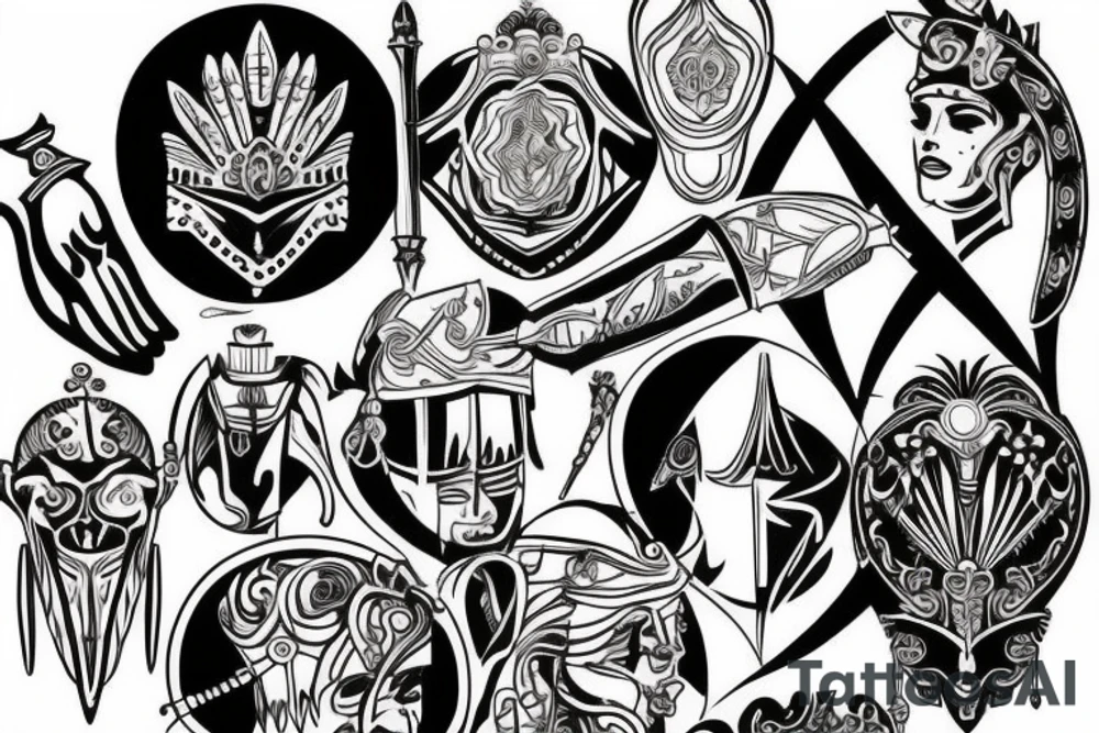 gladiator tattoo idea