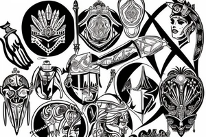 gladiator tattoo idea