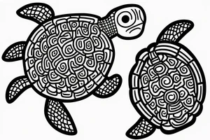 japanese style turtle tattoo idea