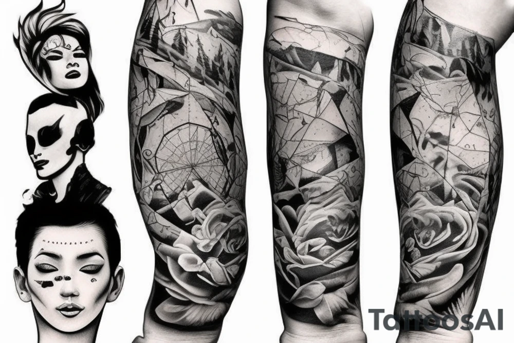 climbing tattoo idea