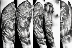 climbing poseidon tattoo idea