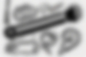 single drum stick with a semi-colon where the brand name would go, which has been used for a while tattoo idea