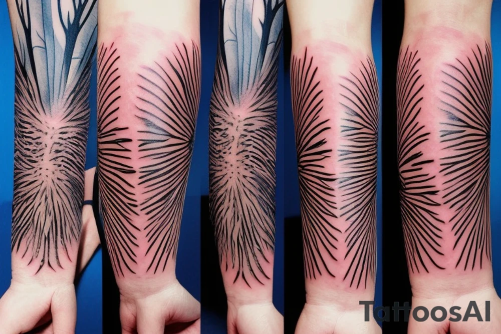 Snow gum tree and wombat tattoo idea