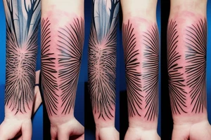 Snow gum tree and wombat tattoo idea