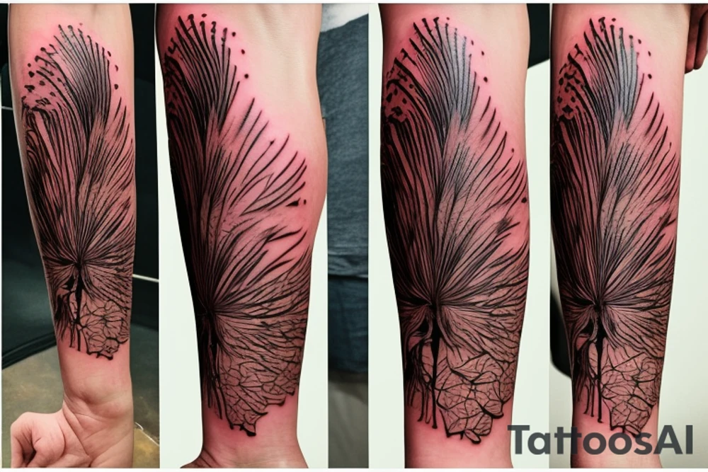 Snow gum tree and wombat tattoo idea