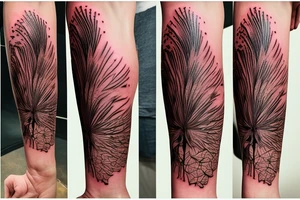 Snow gum tree and wombat tattoo idea