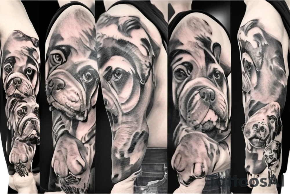 Weg, , gemeinsam, bulldogge, Augen, kleiner kopf, an meiner schulter tattoo idea