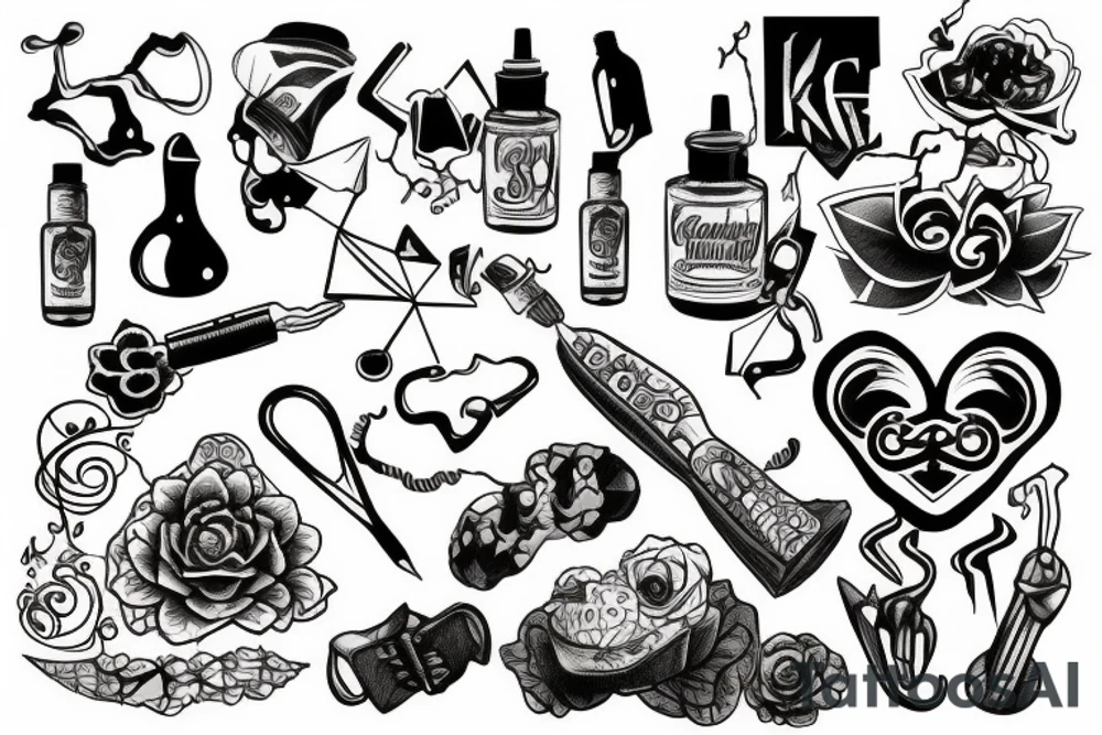 chemotherapy  formula tattoo idea