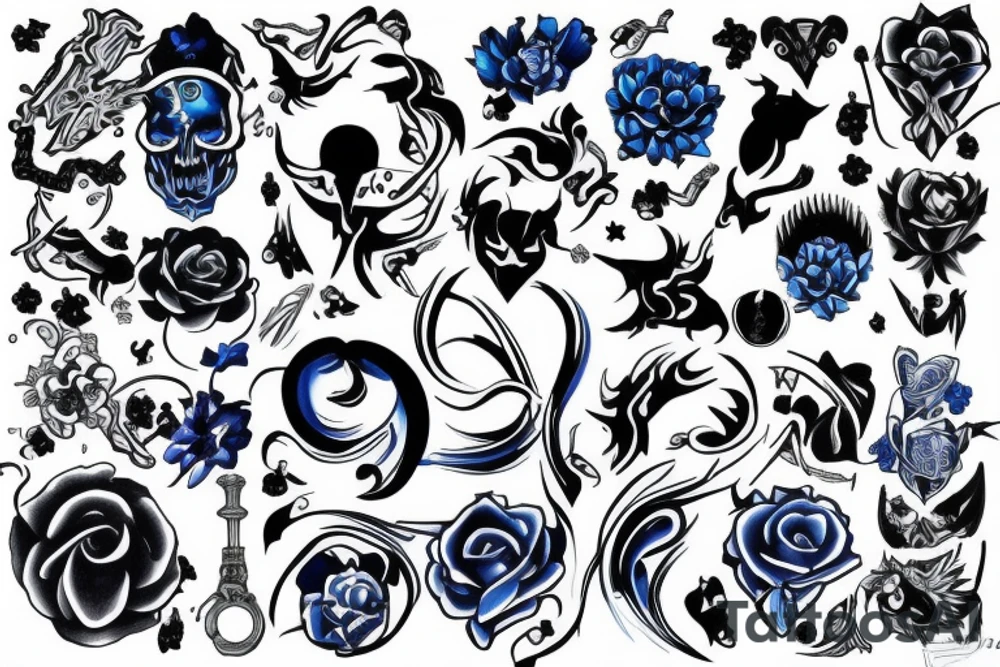 Blue Whail tattoo idea