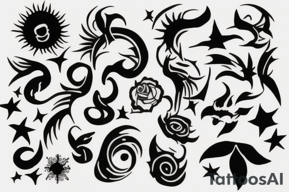 Skin rip sunshine tattoo idea