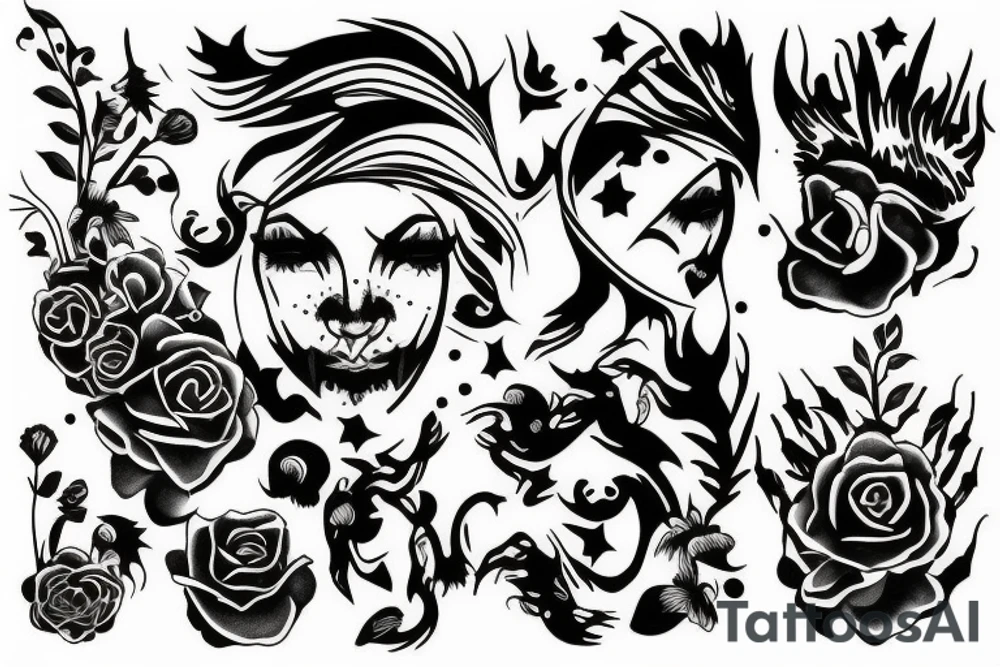 Skin rip sunshine tattoo idea