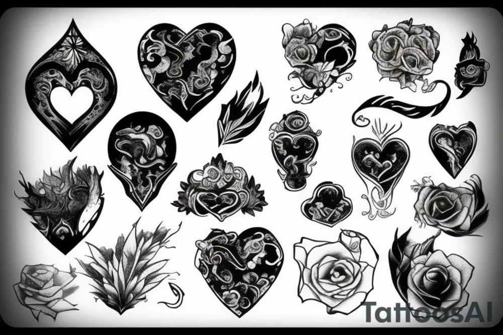 black burning hearth tattoo idea