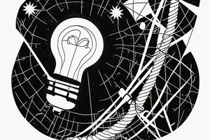 lighthouse in a lightbulb on a rope include FC Rene Avah-Grace tattoo idea