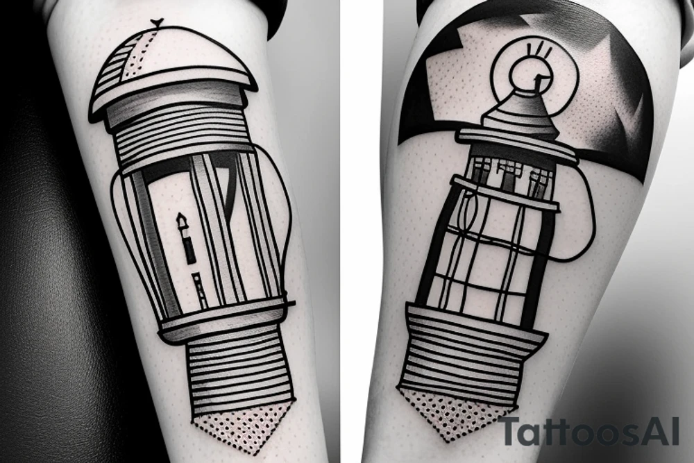 lighthouse in a lightbulb on a rope include FC Rene Avah-Grace tattoo idea lighthouse in a lightbulb on a rope include FC Rene Avah-Grace tattoo idea