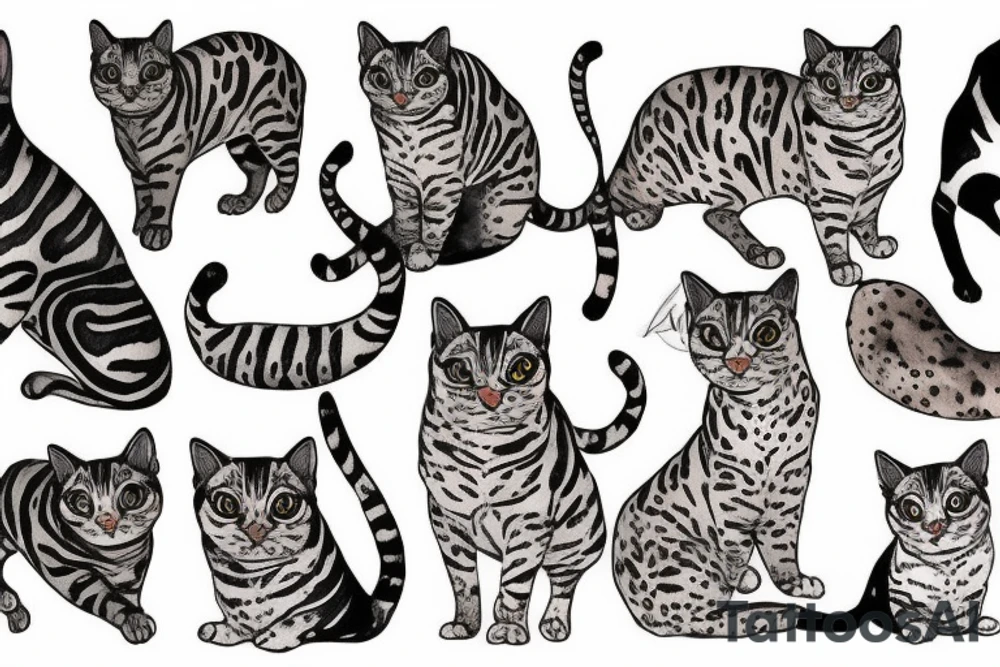 bengal cat tattoo idea