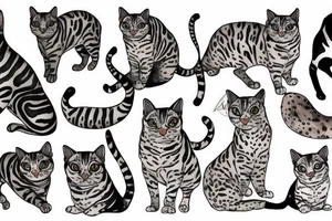 bengal cat tattoo idea